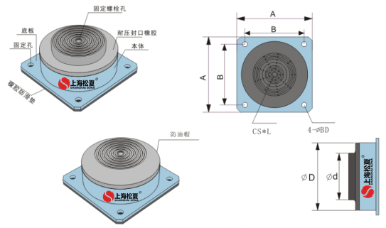 JBQ-900-A气垫减震器结构图